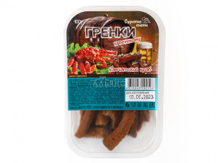 Ресторанные гренки с беконом: Сурские гренки Камчатский краб (100 гр)