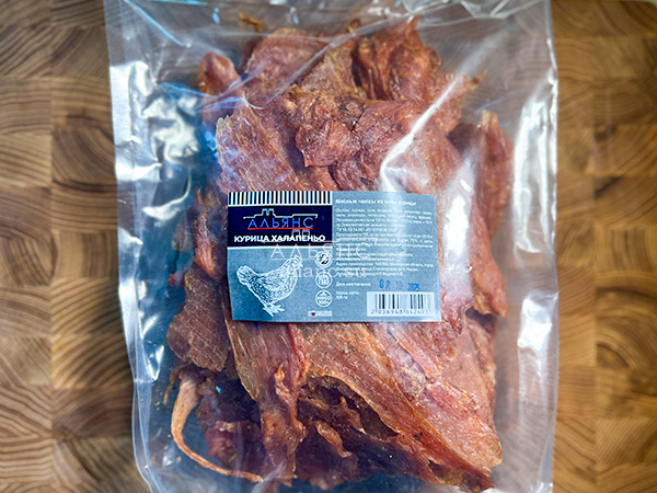 Мясо (АЛЬЯНС) вяленое курица 500гр "С халапеньо" в Истре
