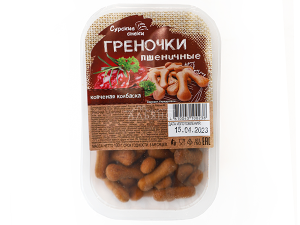 Сурские (ПШЕНИЧНЫЕ) Копченая колбаска (100 гр) в Истре