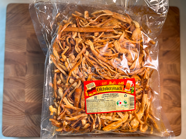 Нитка ЖАРЕНАЯ "Краб" Oktobtersnak 1 кг (сырный продукт) в Истре
