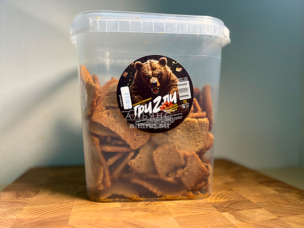 Ведро Ржаные гренки со вкусом Крылышки Барбекю (1 кг) в Истре