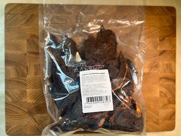 Мясо (АЛЬЯНС) Говяжье сердце 500 гр. "ЧИПСЫ" в Истре