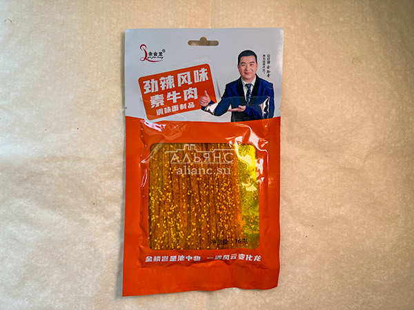 Мучные полоски ОРАНЖЕВЫЕ со вкусом говядины 76 гр в Истре