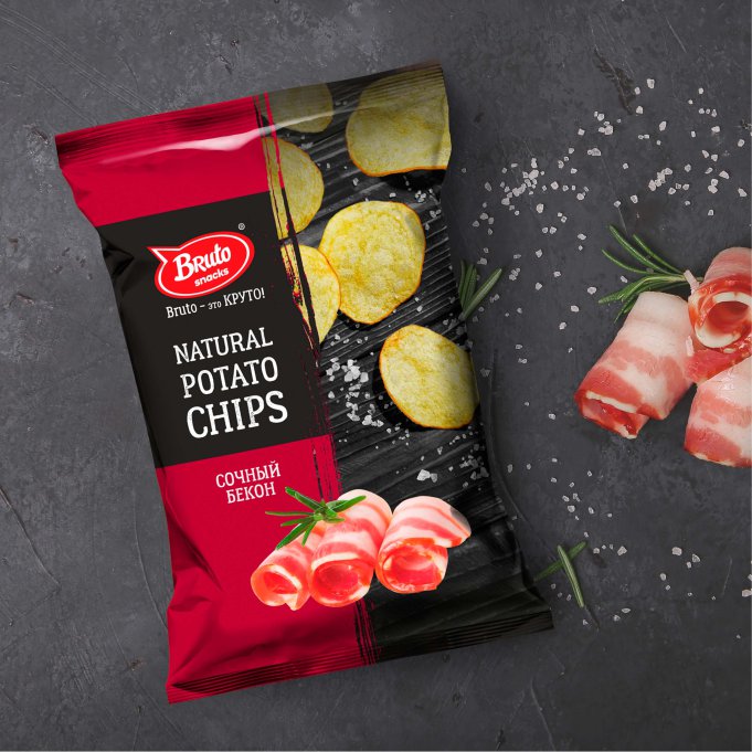 Картофель «Бруто» со вкусом бекона 70 гр. в Истре